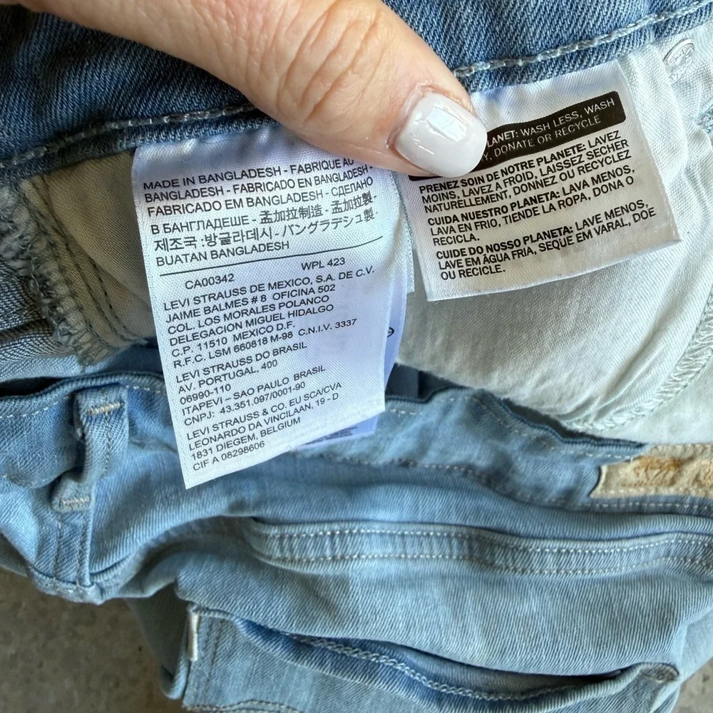 Levi's Light Blue Denim Bermuda Shorts